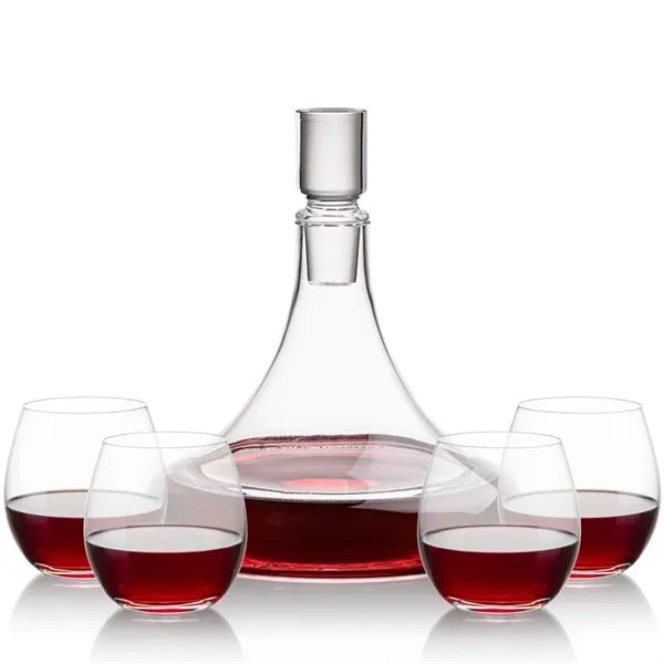 Ashby Decanter & Redmond Stemless Wine