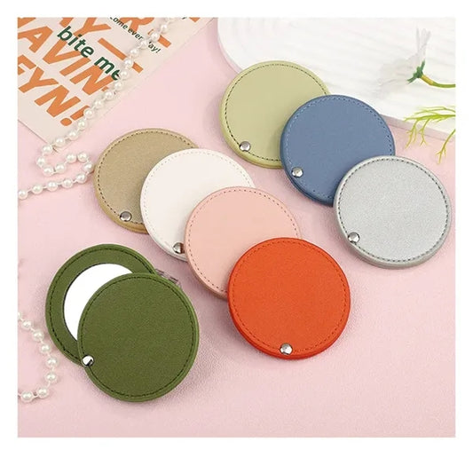 PU Leather Compact Mirror