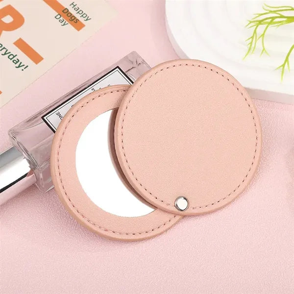 PU Leather Compact Mirror