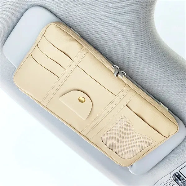 PU Car Sun Visor Organizer