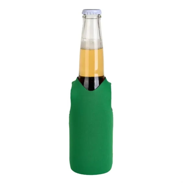 12 Oz. Neoprene V-Neck Vest Shape Collapsible Bottle Cooler