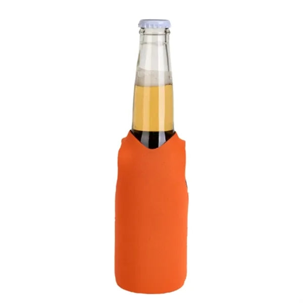 12 Oz. Neoprene V-Neck Vest Shape Collapsible Bottle Cooler