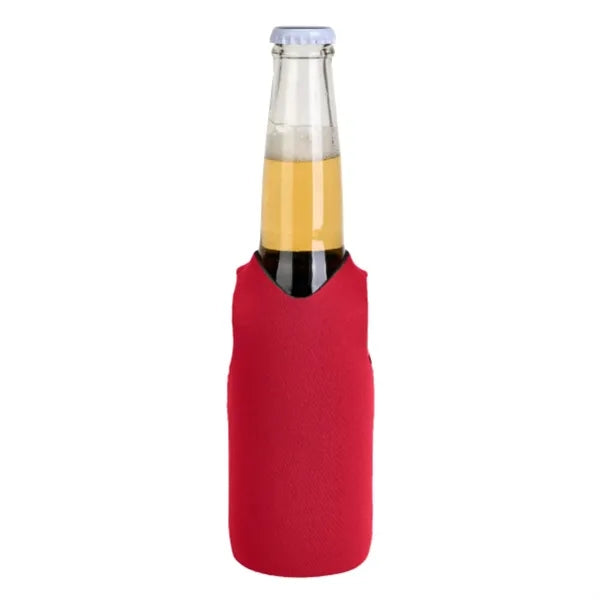 12 Oz. Neoprene V-Neck Vest Shape Collapsible Bottle Cooler