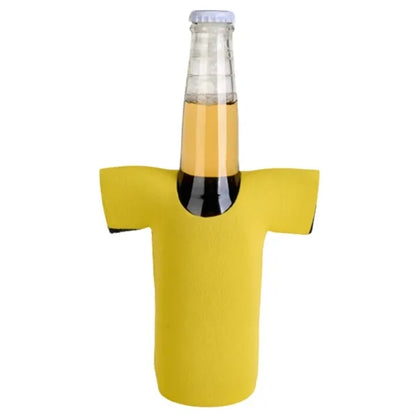 12 oz. Neoprene R-Neck T-SHIRT Collapsible Bottle Cooler