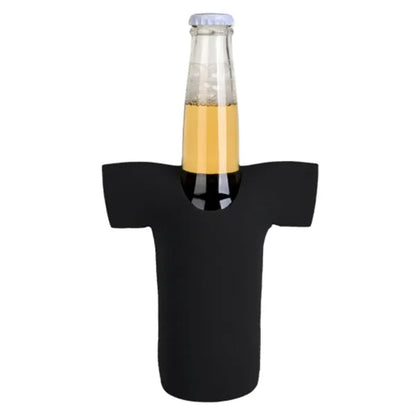 12 oz. Neoprene R-Neck T-SHIRT Collapsible Bottle Cooler
