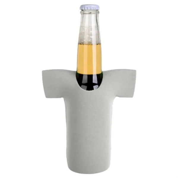 12 oz. Neoprene R-Neck T-SHIRT Collapsible Bottle Cooler