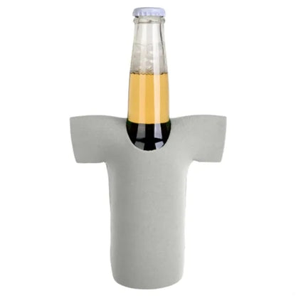 12 oz. Neoprene R-Neck T-SHIRT Collapsible Bottle Cooler