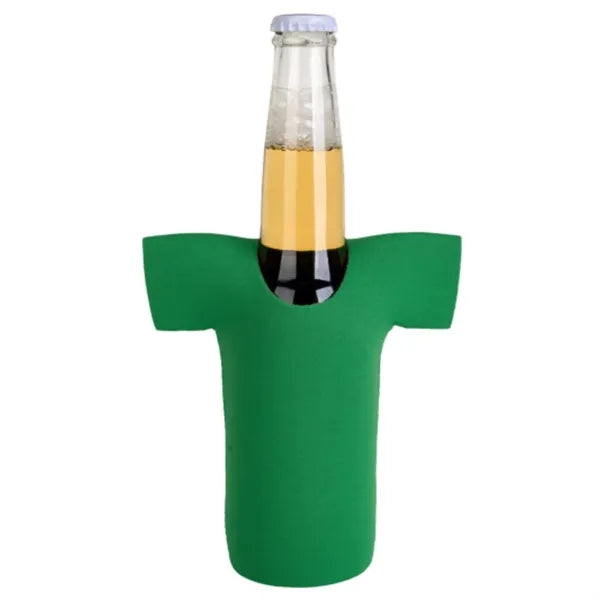 12 oz. Neoprene R-Neck T-SHIRT Collapsible Bottle Cooler