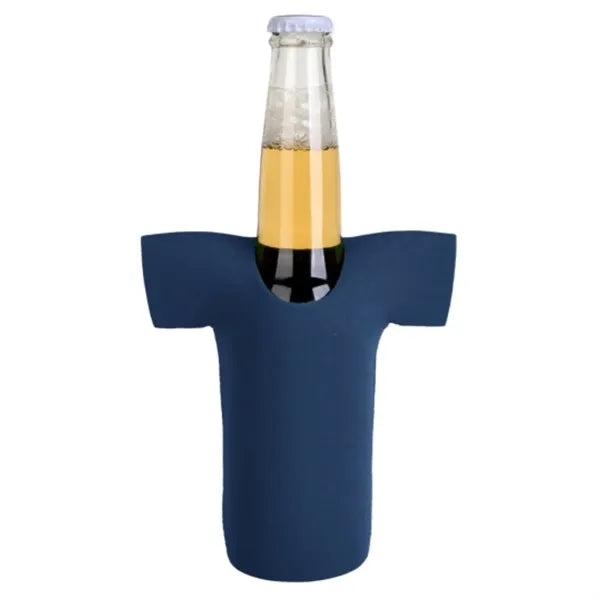 12 oz. Neoprene R-Neck T-SHIRT Collapsible Bottle Cooler