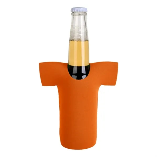 12 oz. Neoprene R-Neck T-SHIRT Collapsible Bottle Cooler