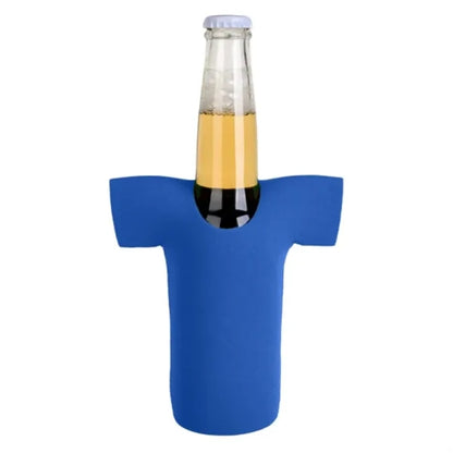 12 oz. Neoprene R-Neck T-SHIRT Collapsible Bottle Cooler