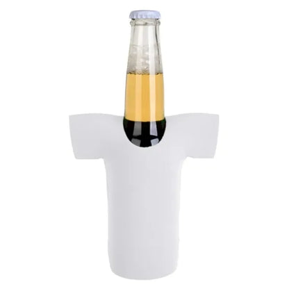12 oz. Neoprene R-Neck T-SHIRT Collapsible Bottle Cooler