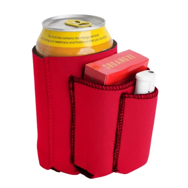 330ML Neoprene Can Cooler W/ Pocket