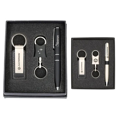 Metal Pen & Keychain Gift Set