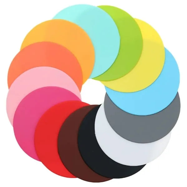 Multicolor Non Slip Heat Resistant Silicone Coaster Durable