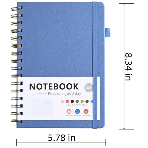 A5 Spiral Notebook Minimalist Design Durable Paper Writing
