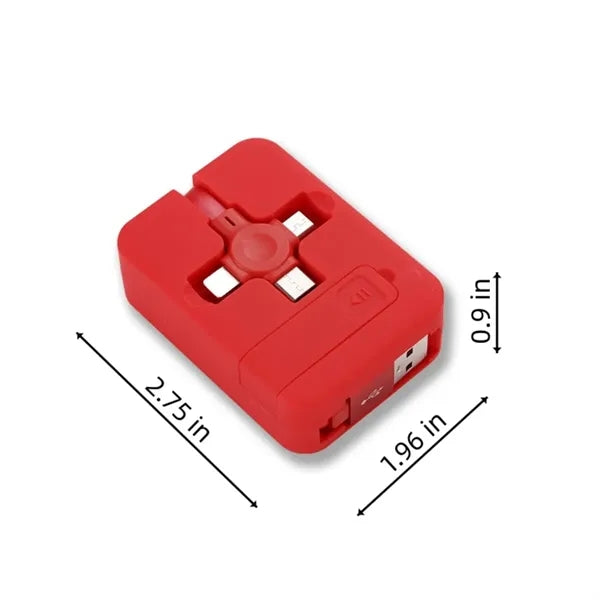 Cell Phone Holder 3 In 1 Retractable Data Cable