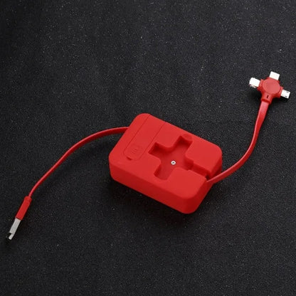 Cell Phone Holder 3 In 1 Retractable Data Cable