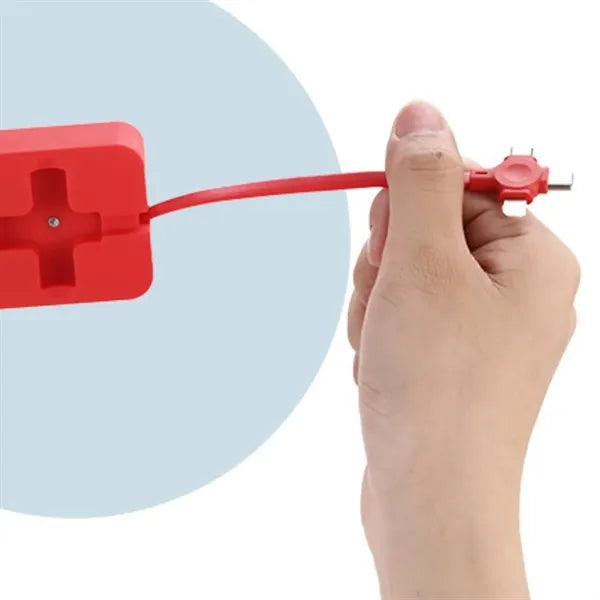 Cell Phone Holder 3 In 1 Retractable Data Cable