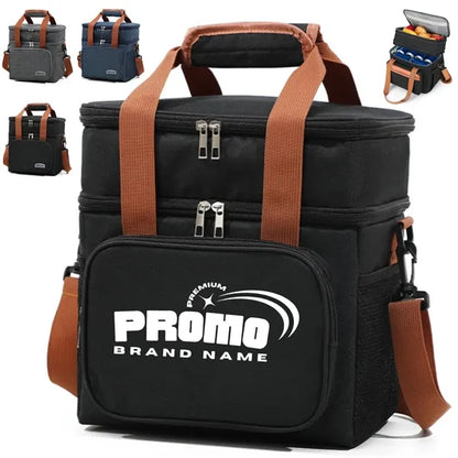 Large Insulated Cooler Bag with Dual Compartments