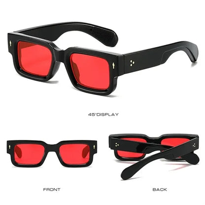 Vintage Thick Square Frame Fashion Sunglasses