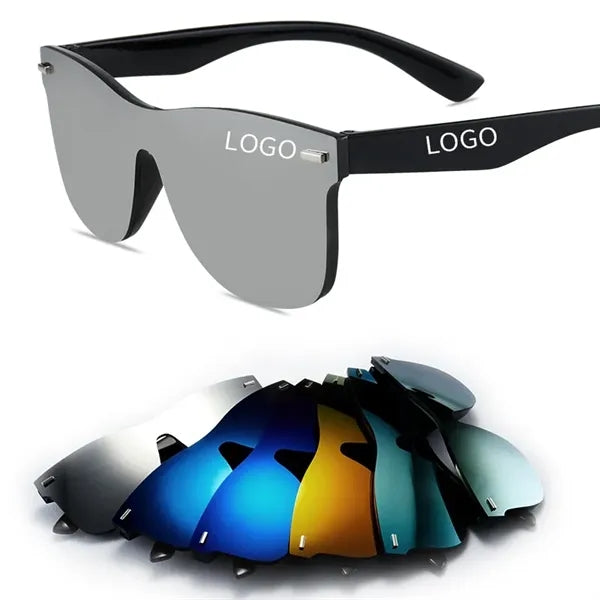 Luxury Trendy Mirrored Polarized Sunglasses