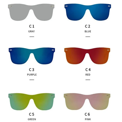 Luxury Trendy Mirrored Polarized Sunglasses