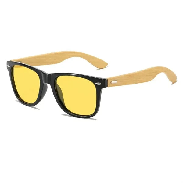 Natural Bamboo Wood Frame Sunglasses