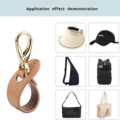 PU Leather Bag Accessory Hat Storage Clip