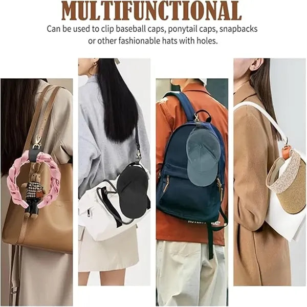 PU Leather Bag Accessory Hat Storage Clip