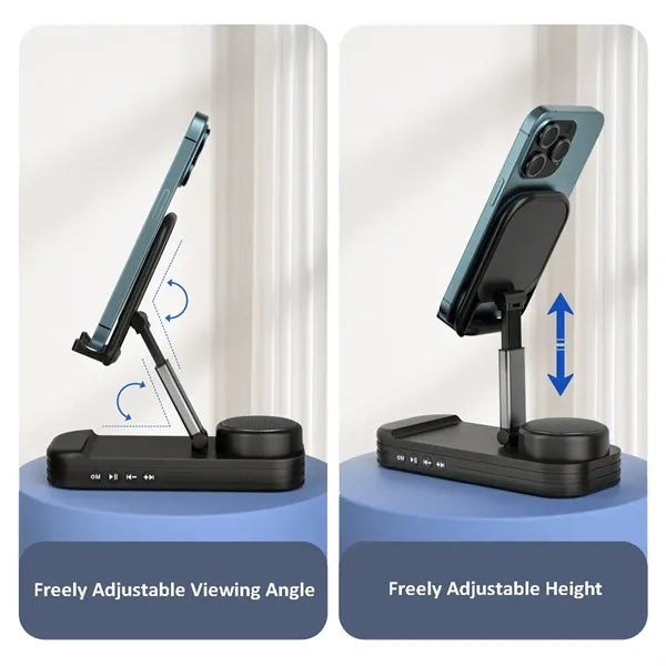 Foldable Bluetooth Speaker Phone Stand