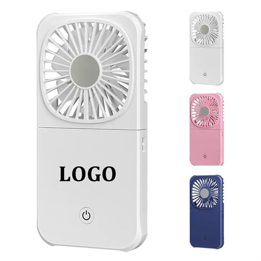 3-in-1 ABS Foldable Neck Mini Fan & Power Bank