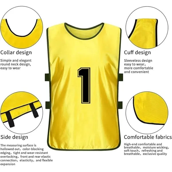 Sports  Bib Soccer Training Vest Youth  Pinnies