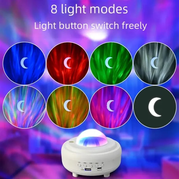 Northern Moon Lights Projector with Wireless Speaker