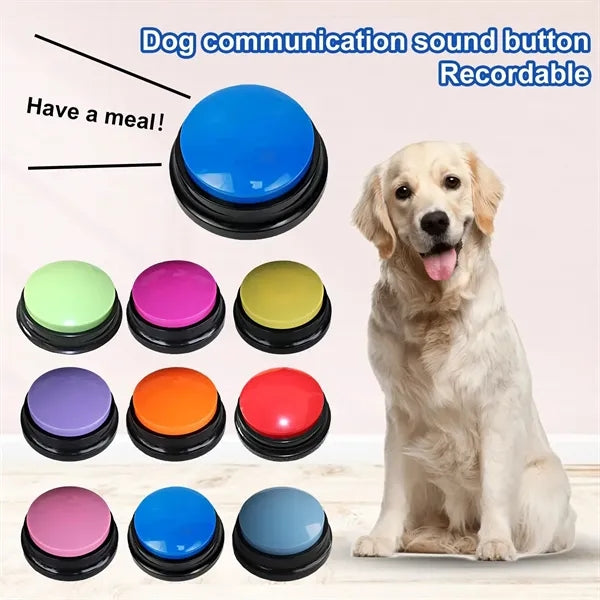 Pet Voice Recording Button Dog Vocals Training  Buzzer