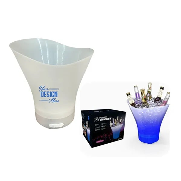 1 7/8 Gal Luminescent Ice Bucket With Wireless  Speaker
