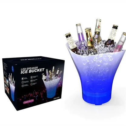 1 7/8 Gal Luminescent Ice Bucket With Wireless  Speaker