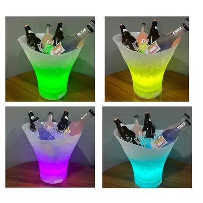 1 7/8 Gal Luminescent Ice Bucket With Wireless  Speaker