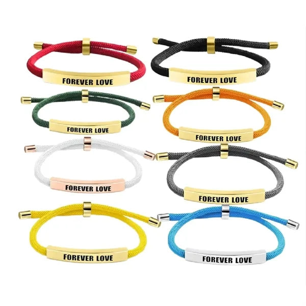 Adjustable hand- woven rope bracelets With Gift Case