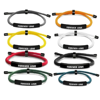 Adjustable hand- woven rope bracelets With Gift Case