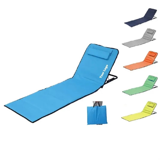 Adjustable Beach Chairs Outdoor Lounger Foldable Mats