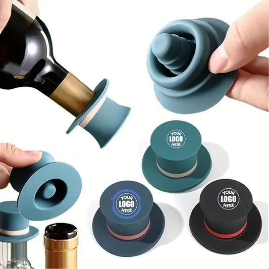 Silicone Champagne Stopper Hat Shape Bottle Sealer