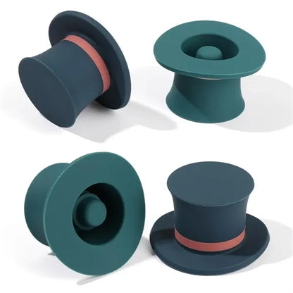 Silicone Champagne Stopper Hat Shape Bottle Sealer