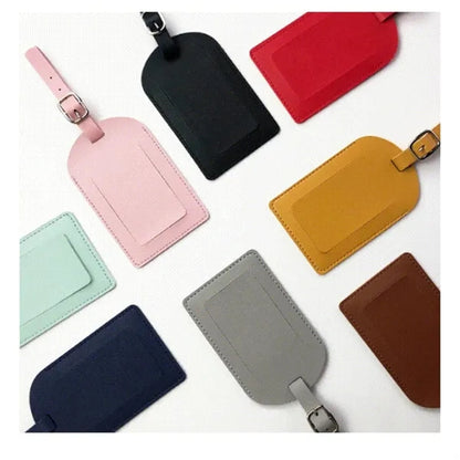 Luggage Tags for Suitcases PU Leather Travel Bag