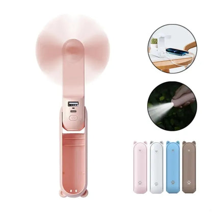 3 IN 1 USB Rechargeable mini Fan
