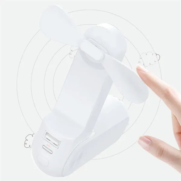3 IN 1 USB Rechargeable mini Fan