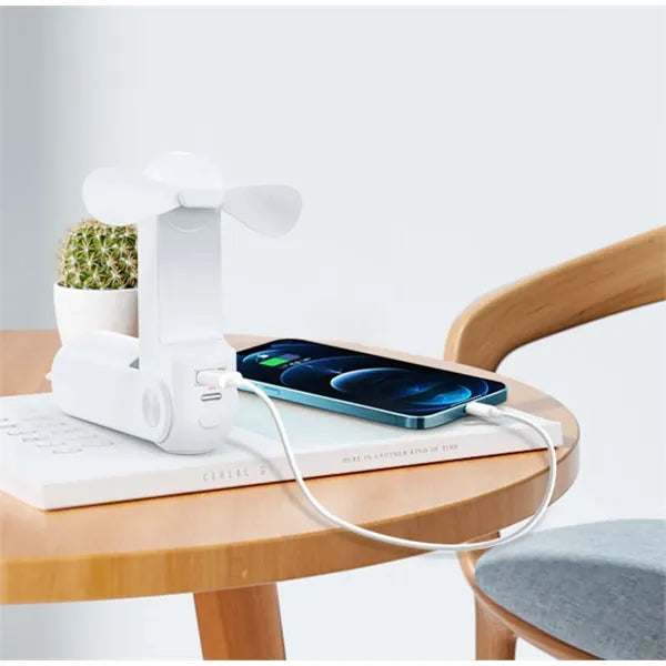 3 IN 1 USB Rechargeable mini Fan