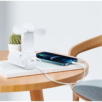 3 IN 1 USB Rechargeable mini Fan