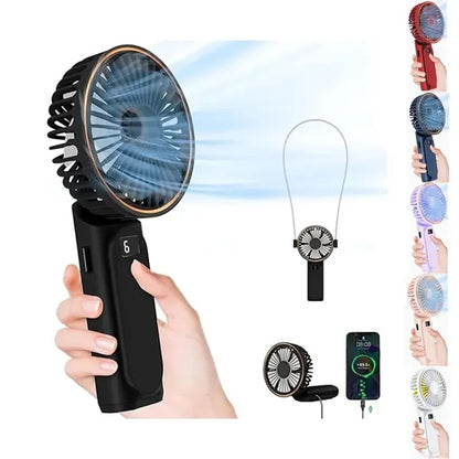 6 Speed Portable Handheld Fan with Power Bank