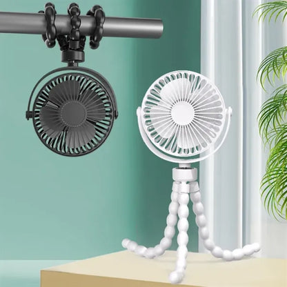 3 Speed Mini Portable Stroller Fan with Detachable Tripod